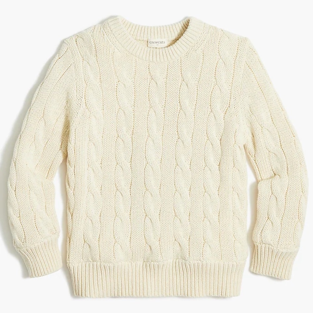 J. Crew Cream Cable Knit Sweater